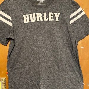 Hurley grey striped shirt